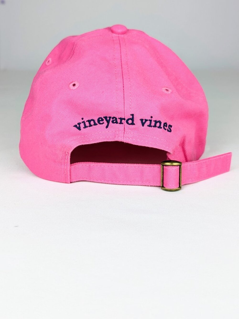 Vineyard Vines Preppy Pink Hat Baseball Cap - excellent condition - whale logo - Picture 3 of 6
